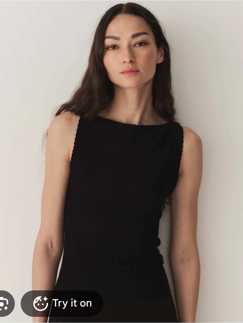 Doen Nerida Black Sleeveless Knit Tank Dress